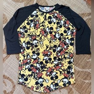 LULAROE RANDY Disney Minnie Mouse retro 
size XS 
new without tags 
black/yellow
